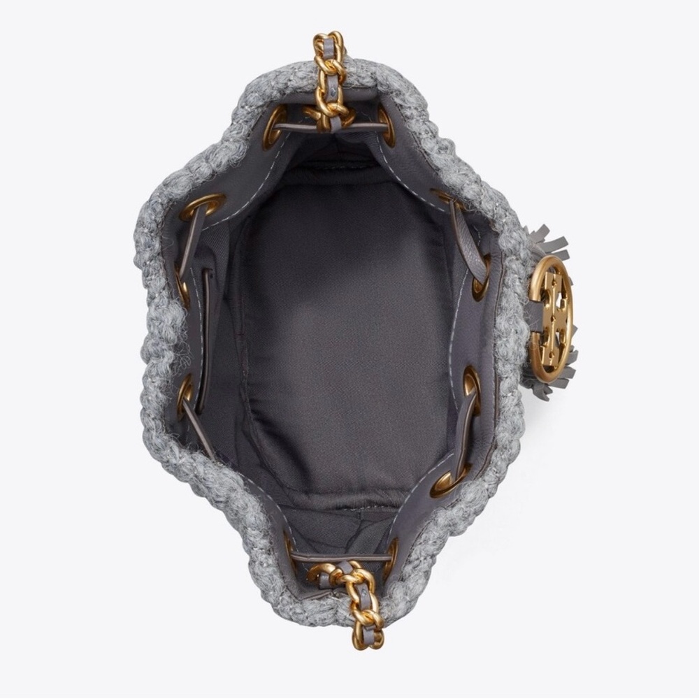 Tory Burch Soft Boucle Drawstring Mini Bucket Bag - image 9